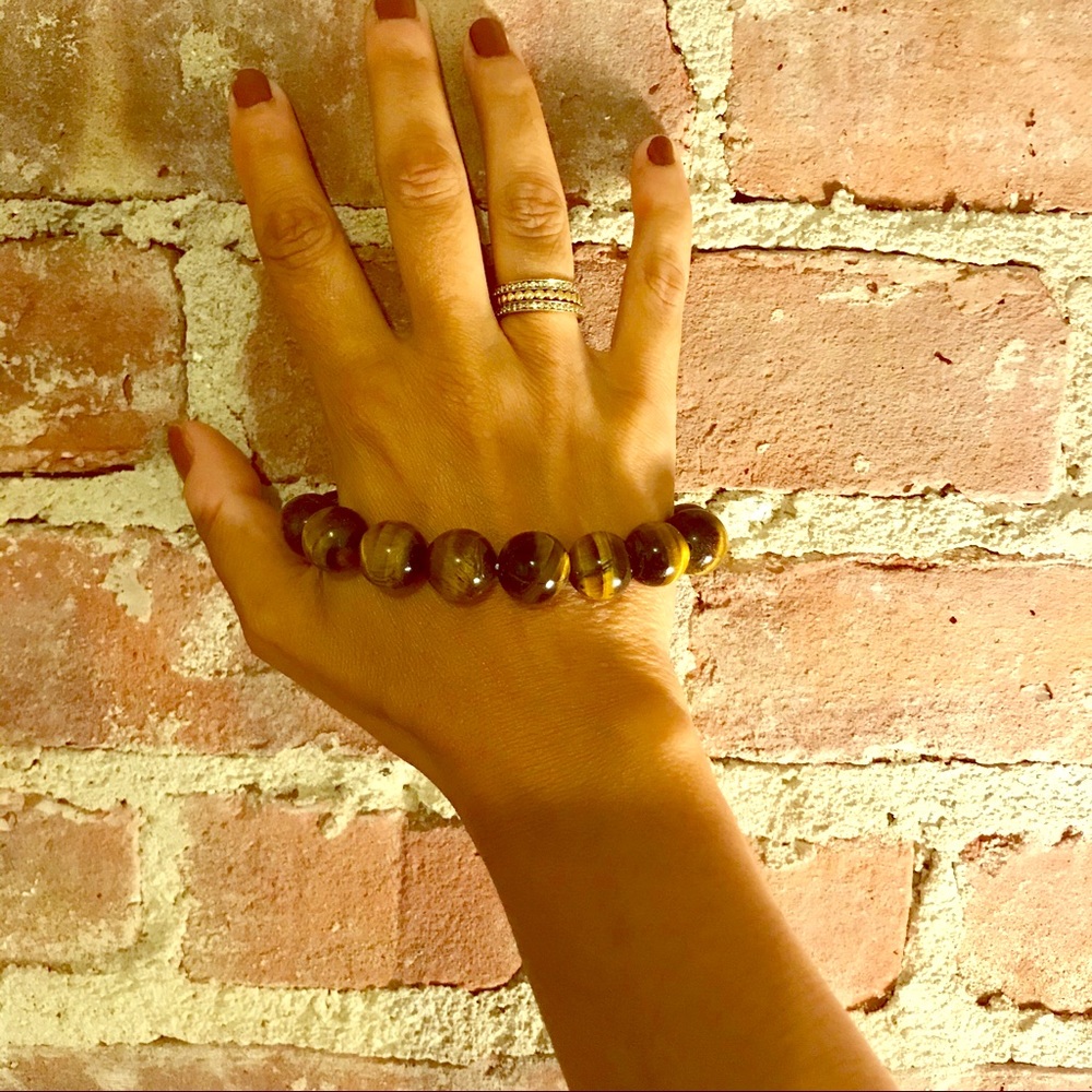 Donna DiStephano tiger eyes quartz bead bracelet